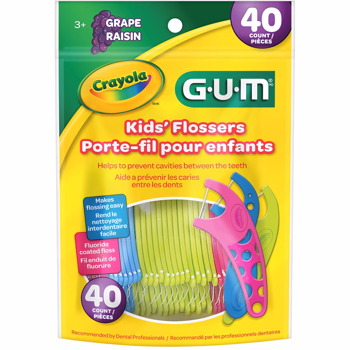 Porte-fils pour enfants Crayola au fluorure, 3ans et plus