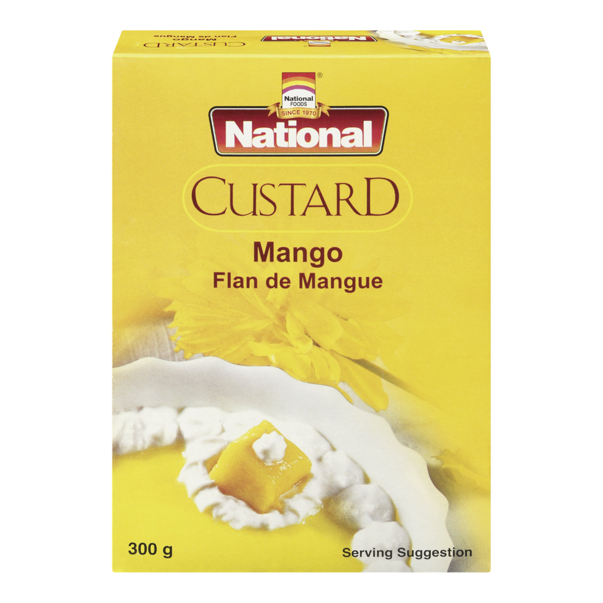 Poudre à crème anglaise à la mangue