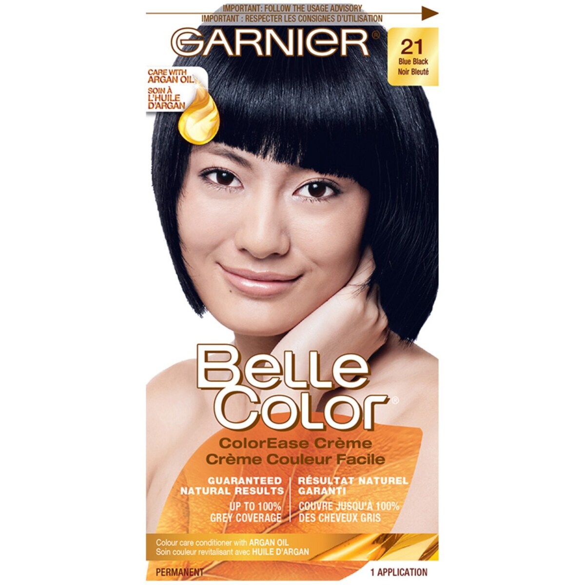 Colorant capillaire 21 noir bleuté Belle Color