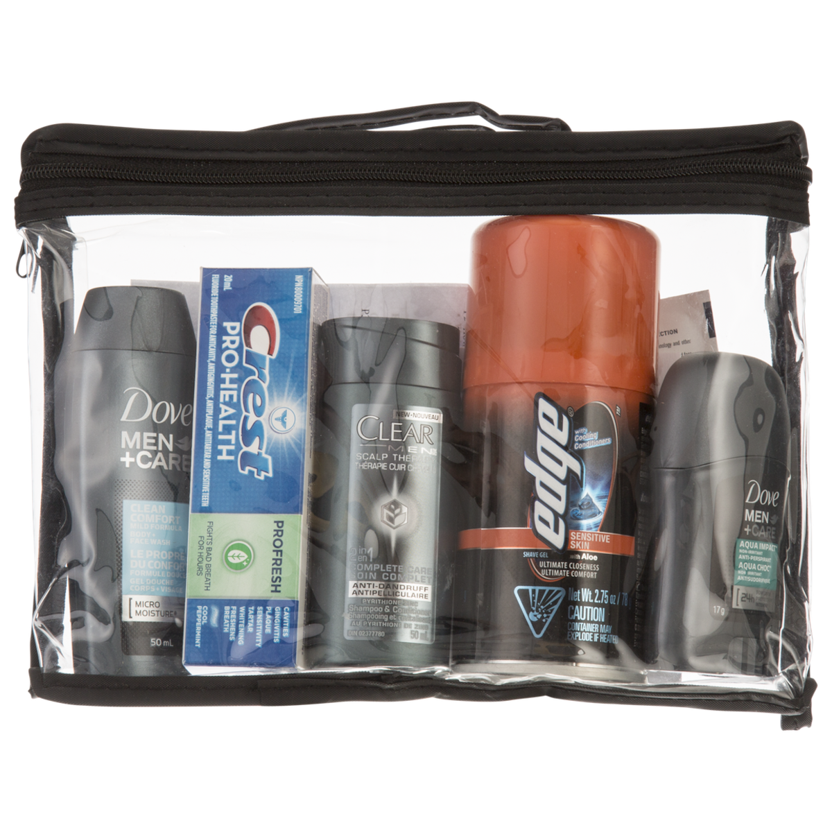 Soins personnels pour hommes pack de voyage et d'essai