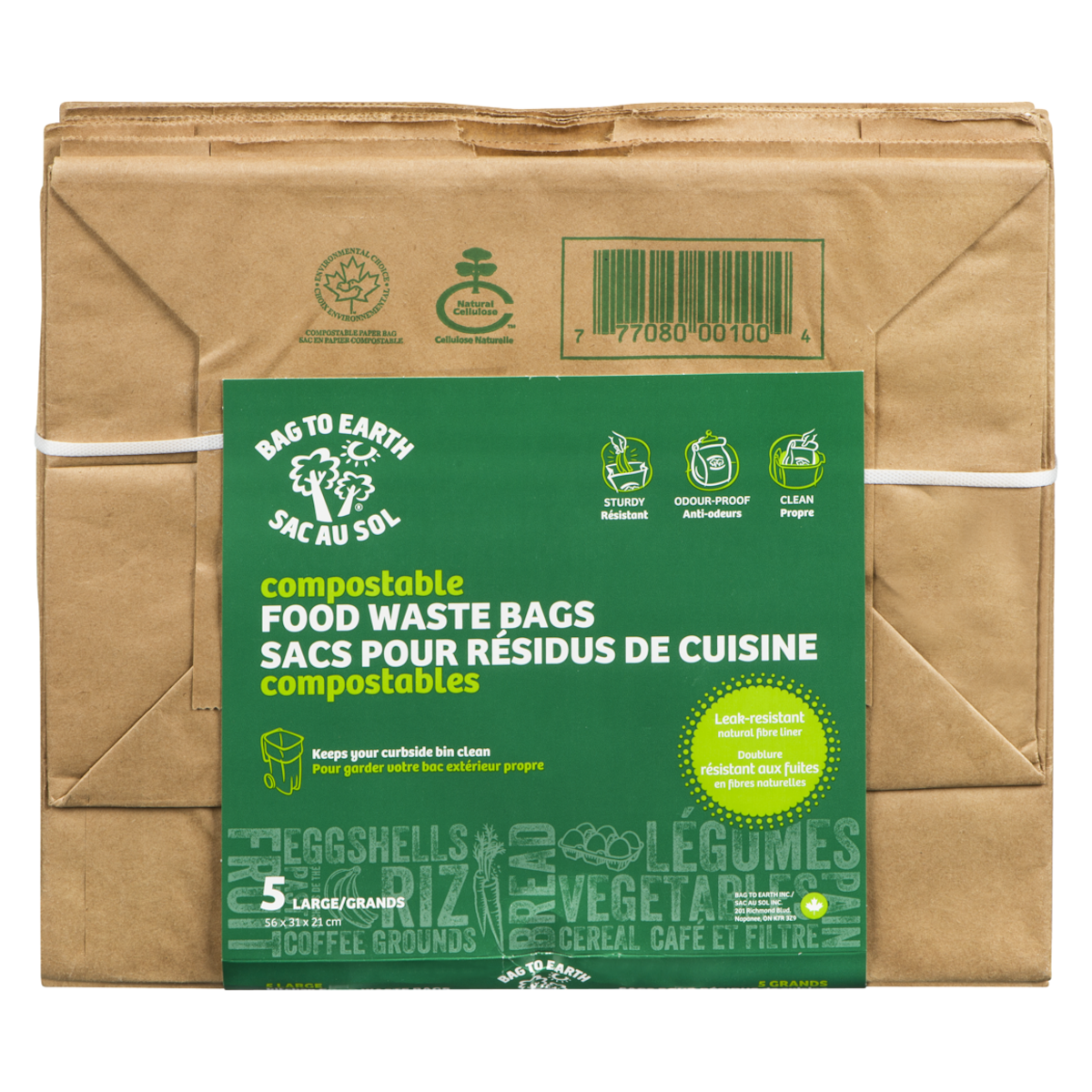 Grands sacs pour résidus alimentaires