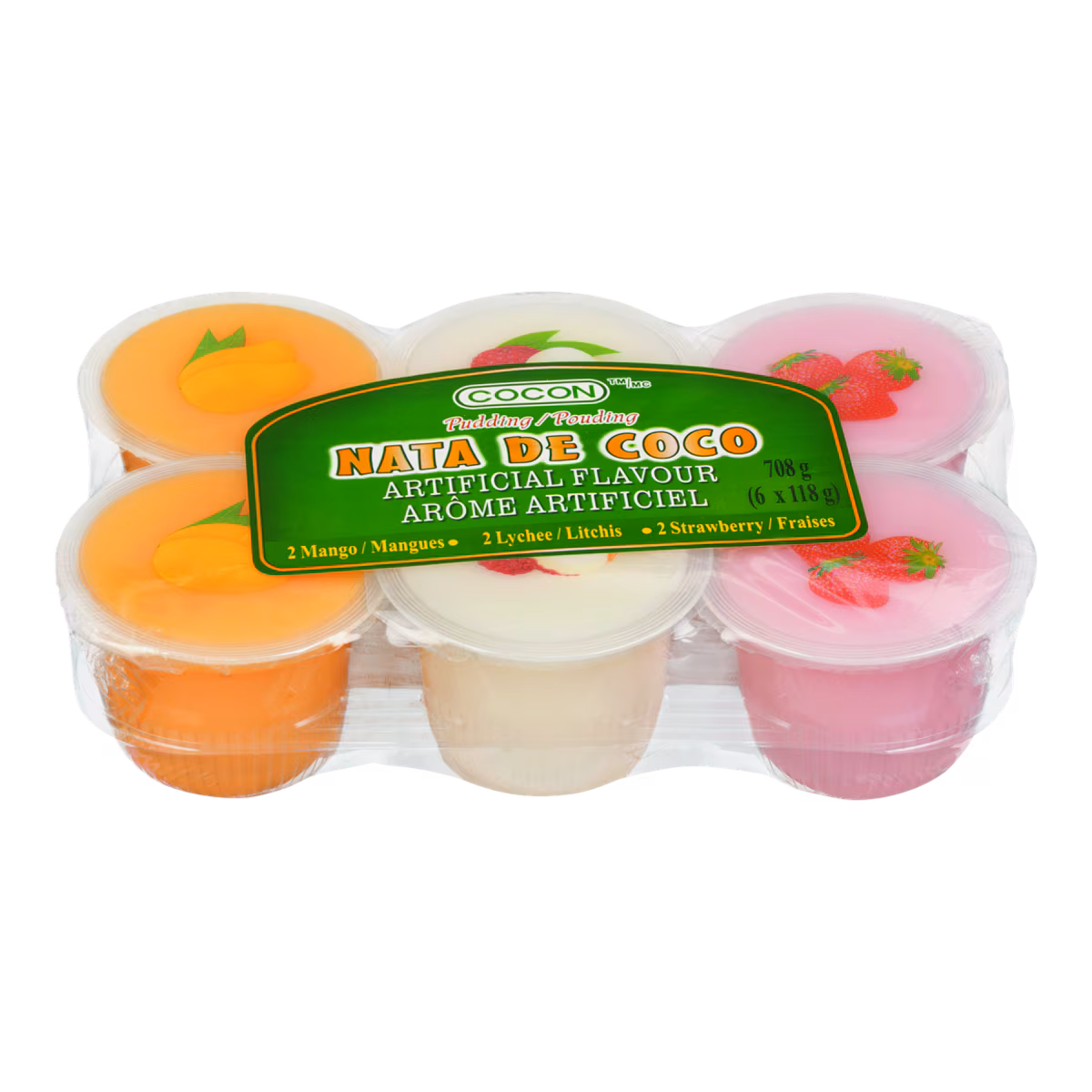 Mélange à pouding avec nata de coco