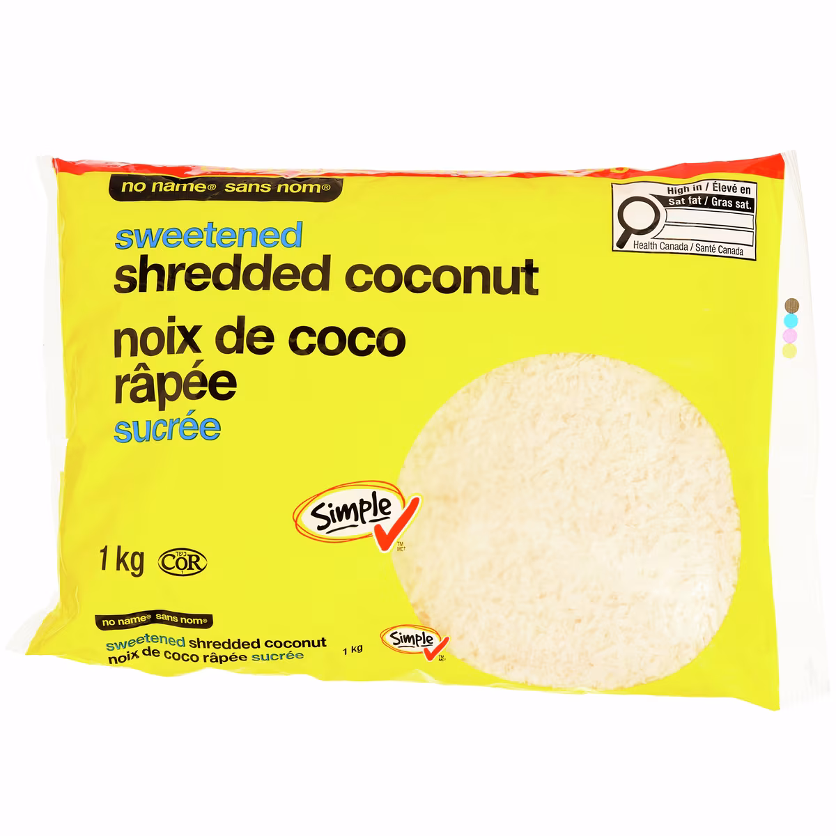 Noix de coco râpée sucrée, Format Club