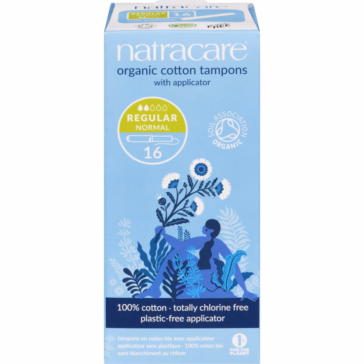 Tampons de coton ordinaire avec applicateur