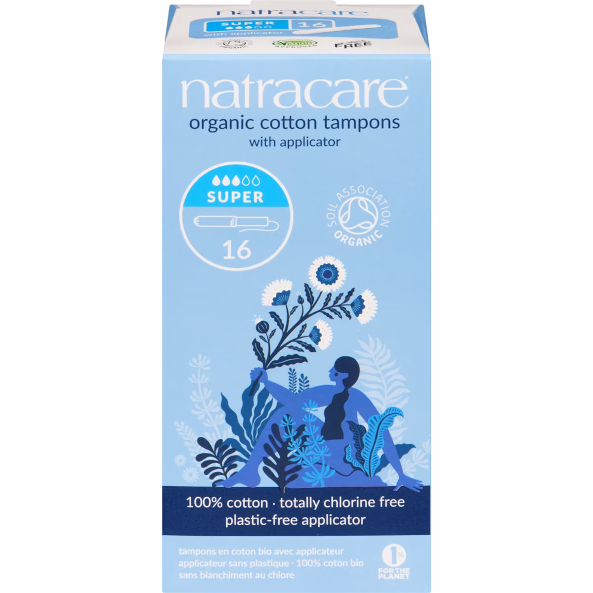 Tampons de coton super avec applicateur