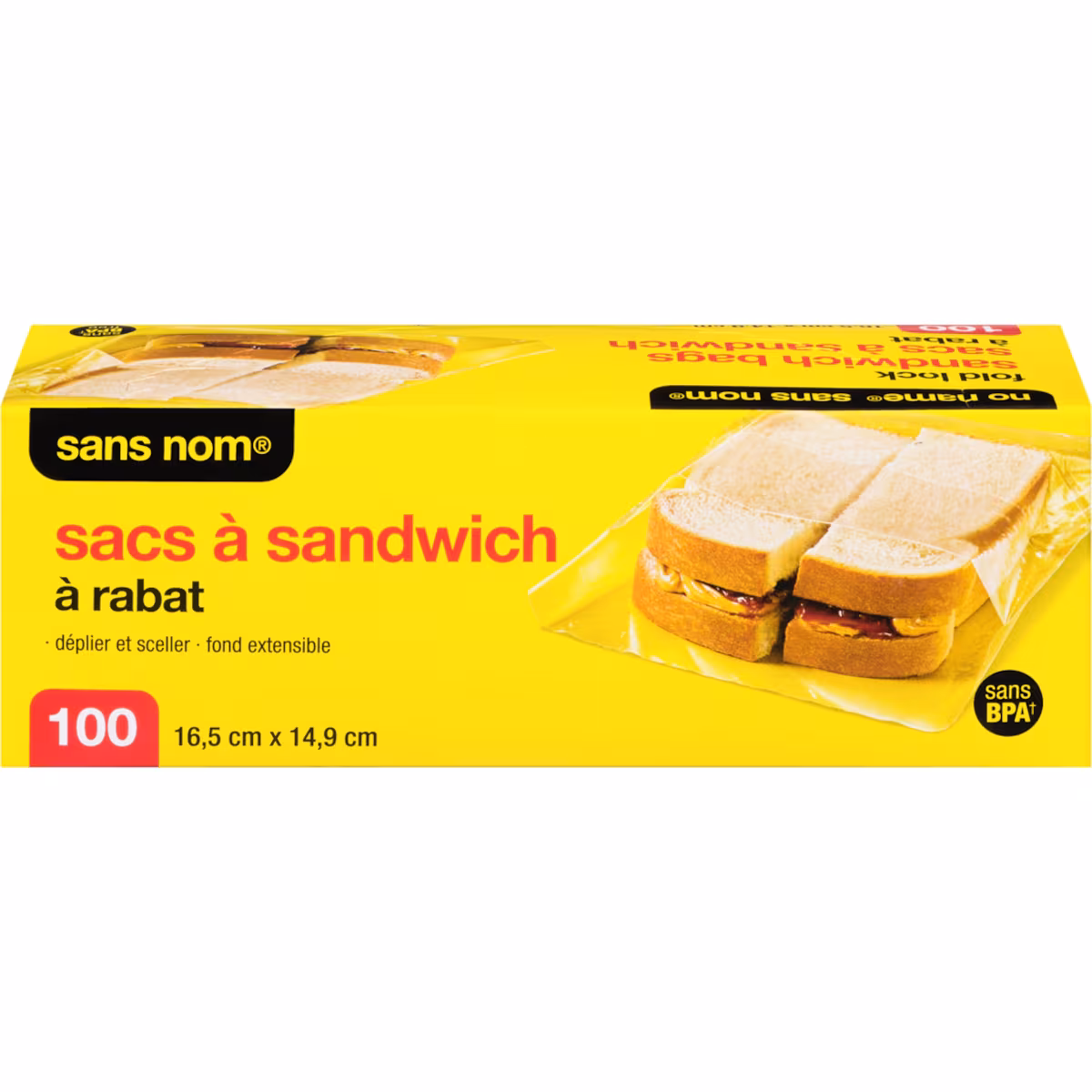 Sacs à sandwich à rabat