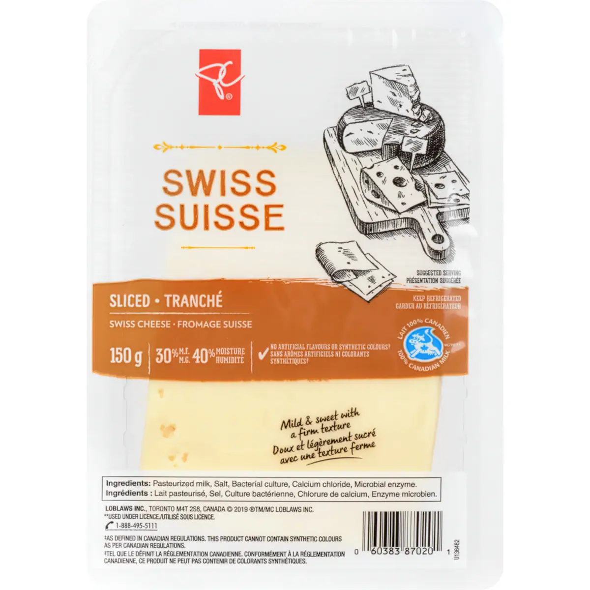 Fromage Suisse En Tranches