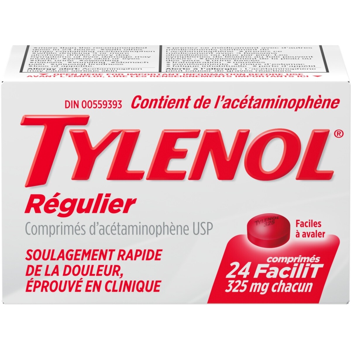 Comprimés à concentration régulière 325mg