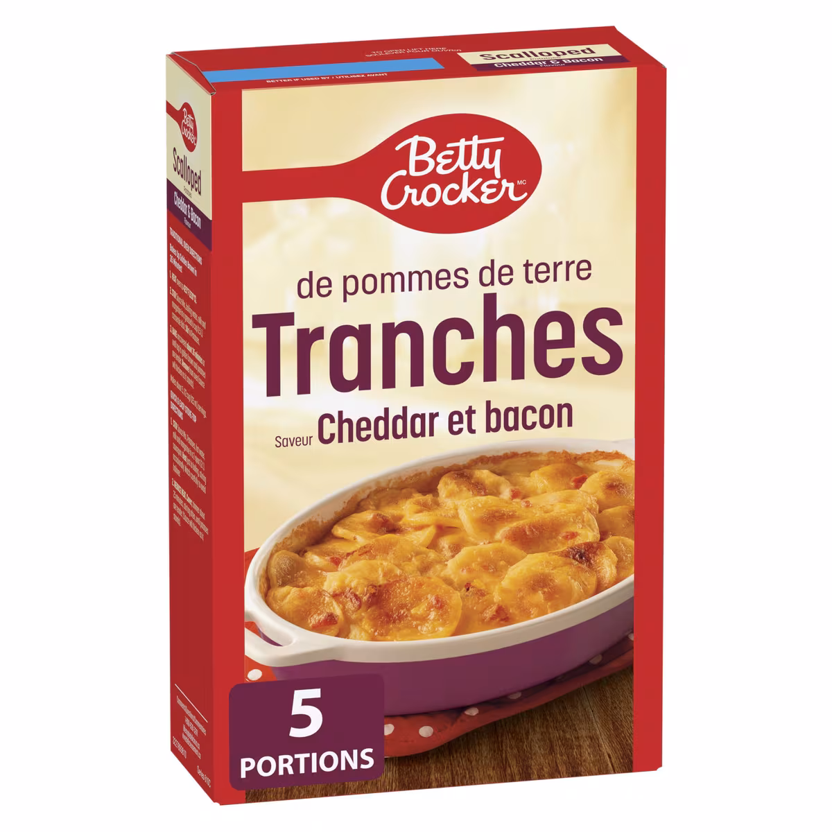 Pommes de terre en tranches Cheddar et bacon