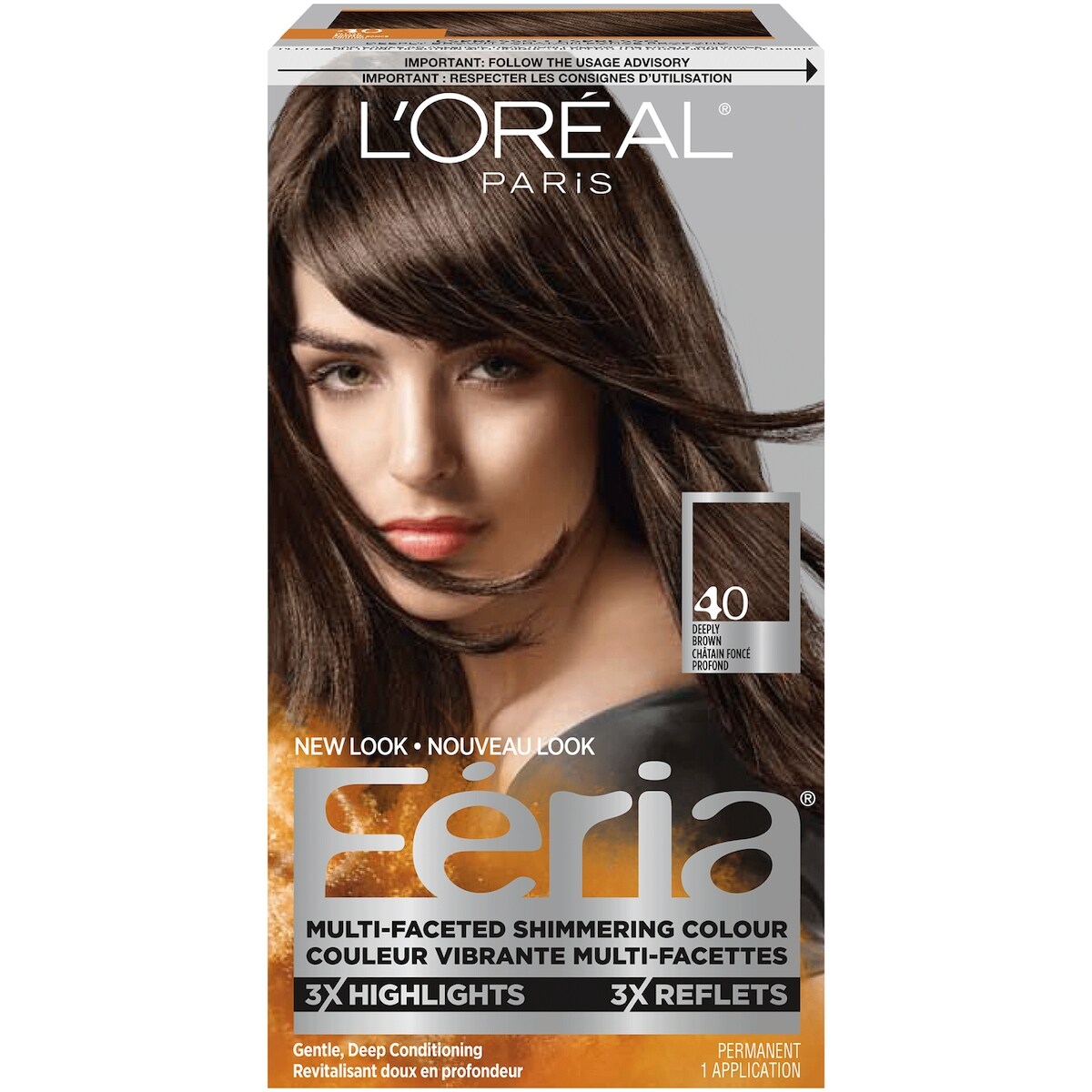Colorant capillaire Féria40 châtain foncé profond