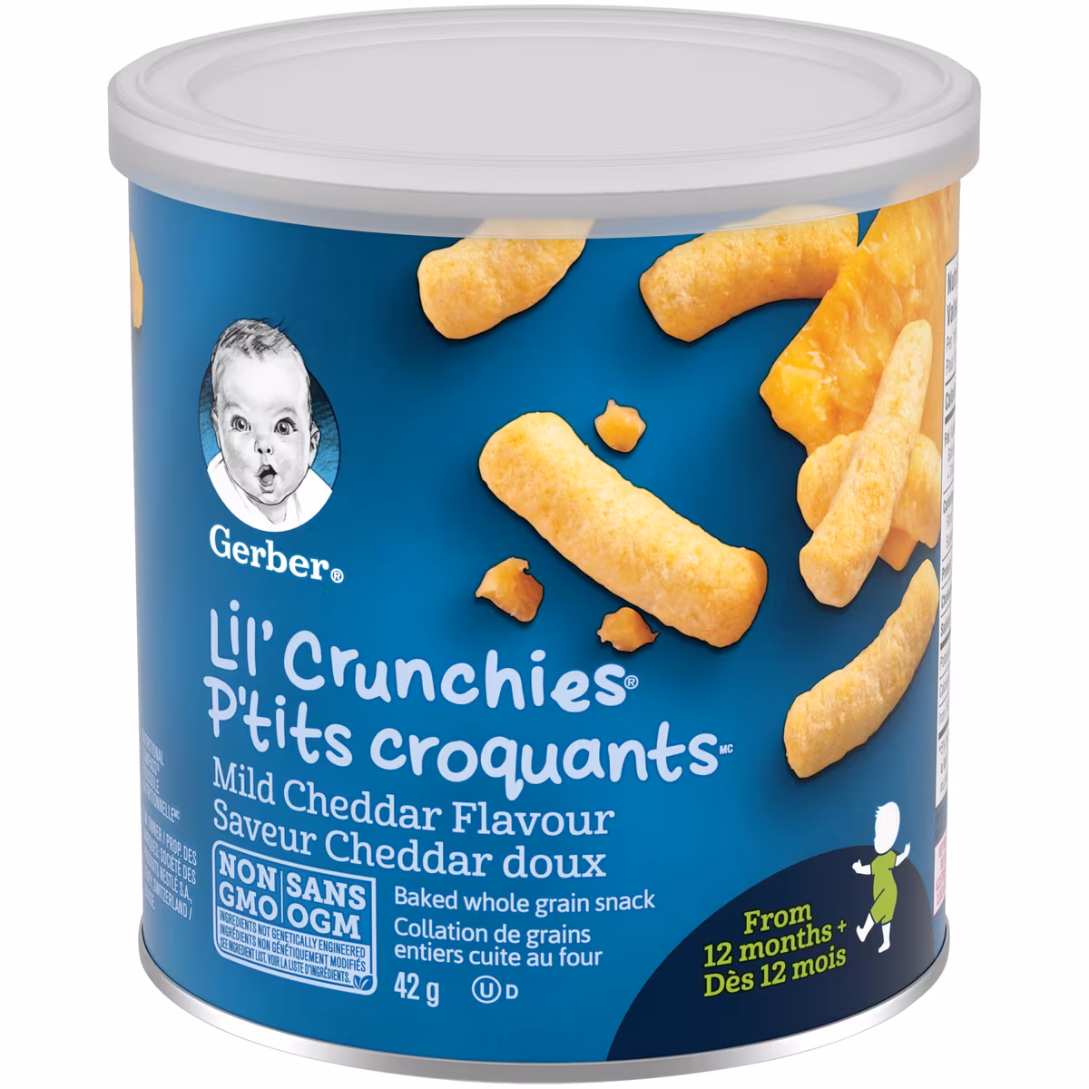 P'TITS CROQUANTS Cheddar doux, collations tout-petits
