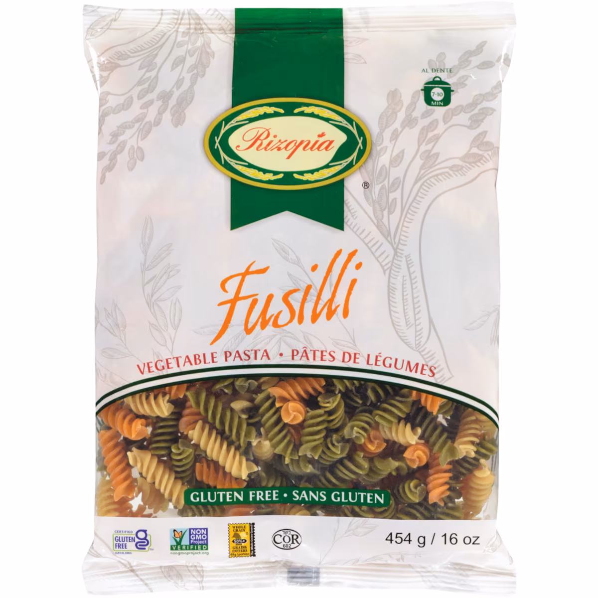 Fusilli de riz aux légumes