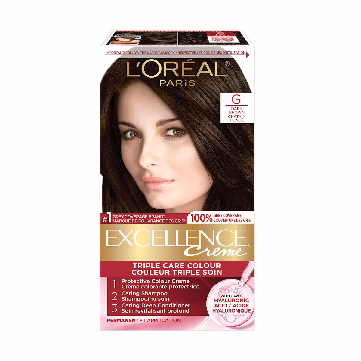 Crème coloranteG châtain foncé ExcellenceCrème