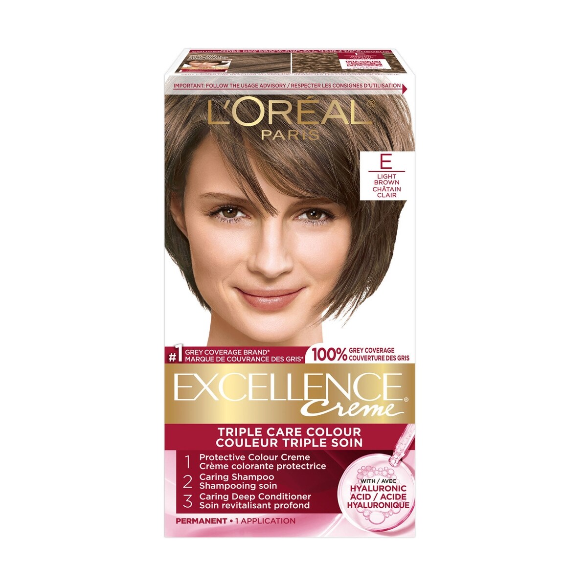 Crème colorante E châtain clair Excellence Crème