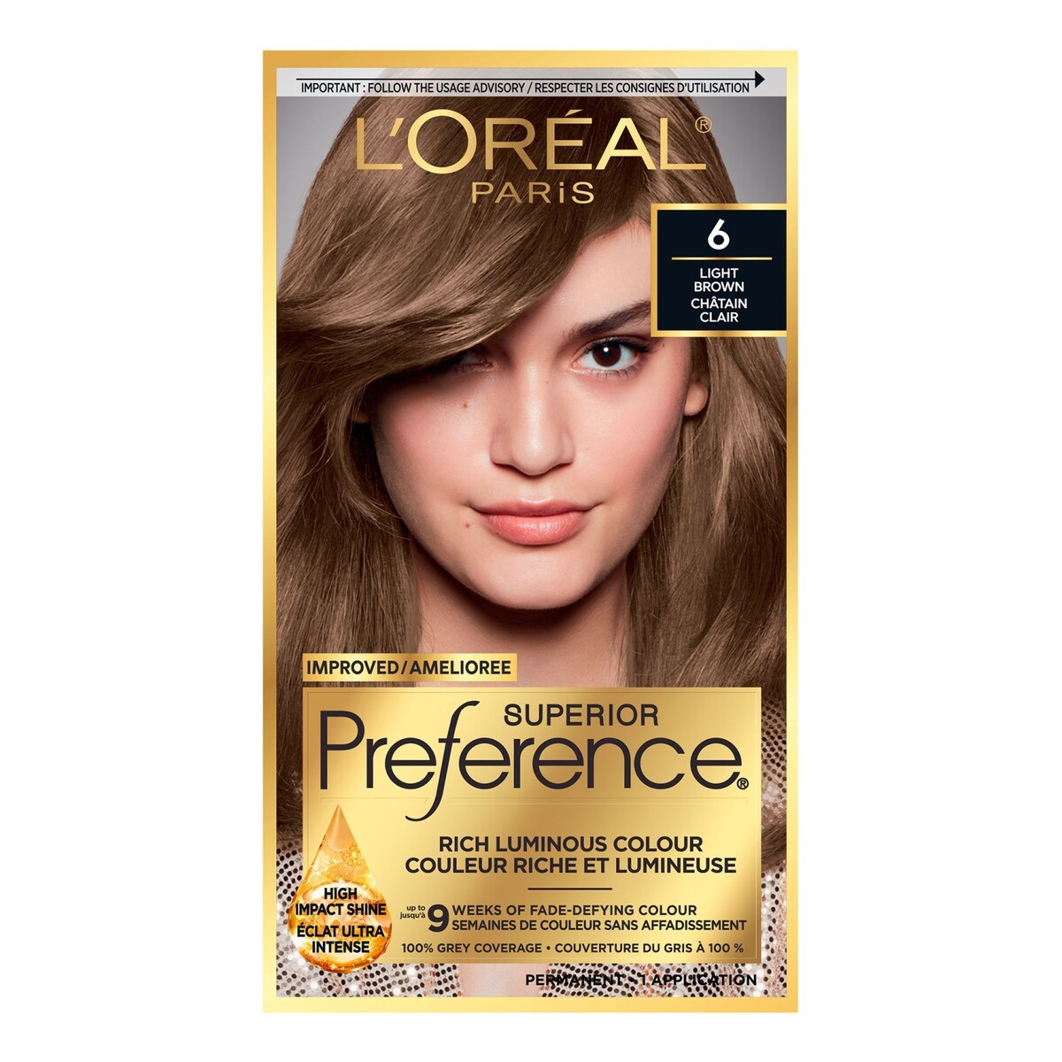 Colorant capillaire Superior Preference nuance 6 châtain clair