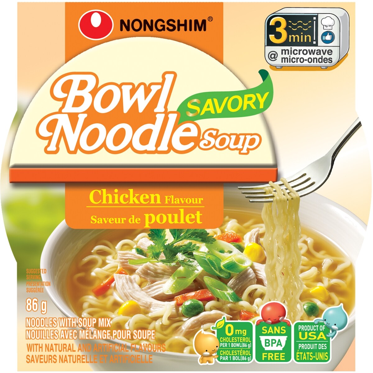Bowl Noodles saveur de poulet
