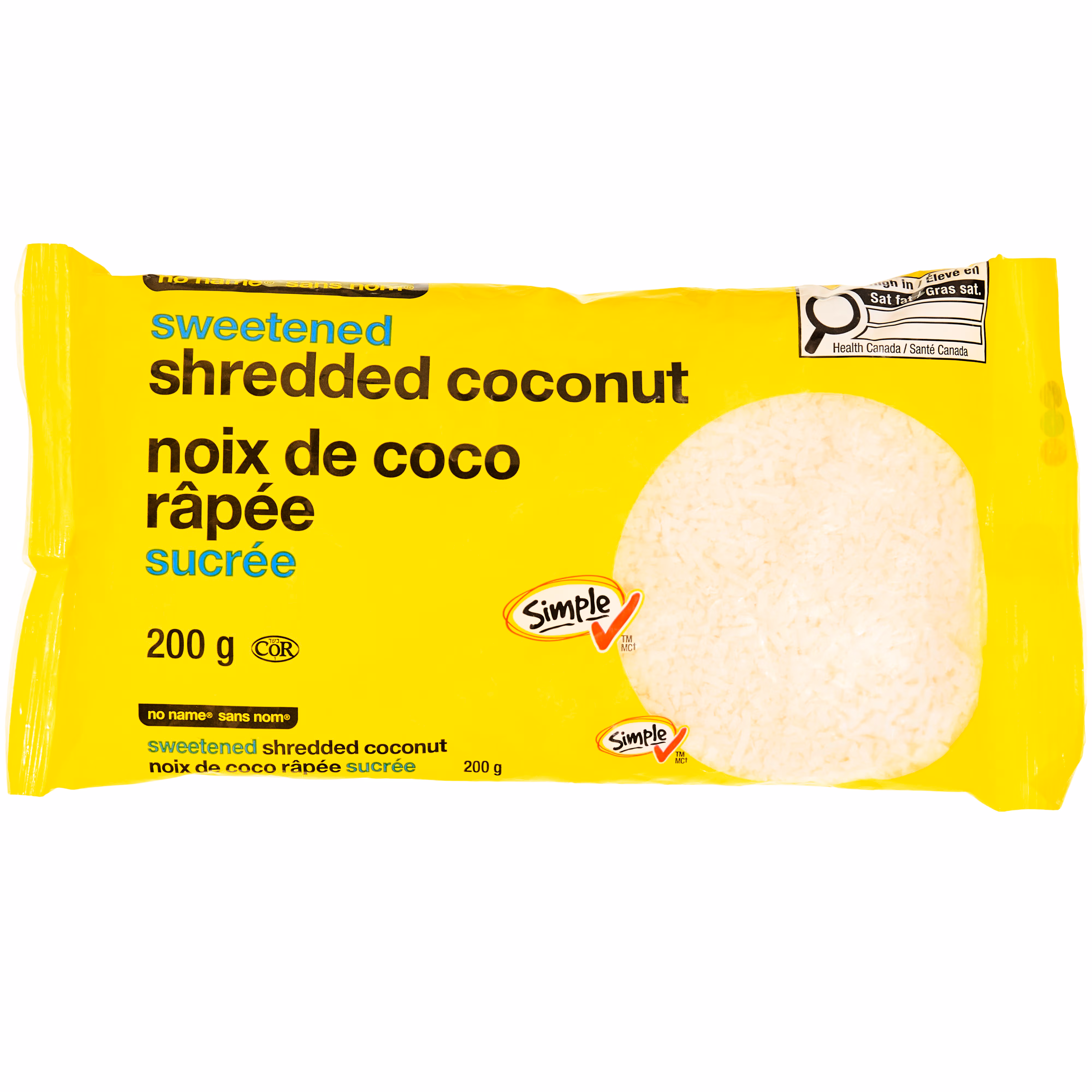 Noix de coco râpée sucrée