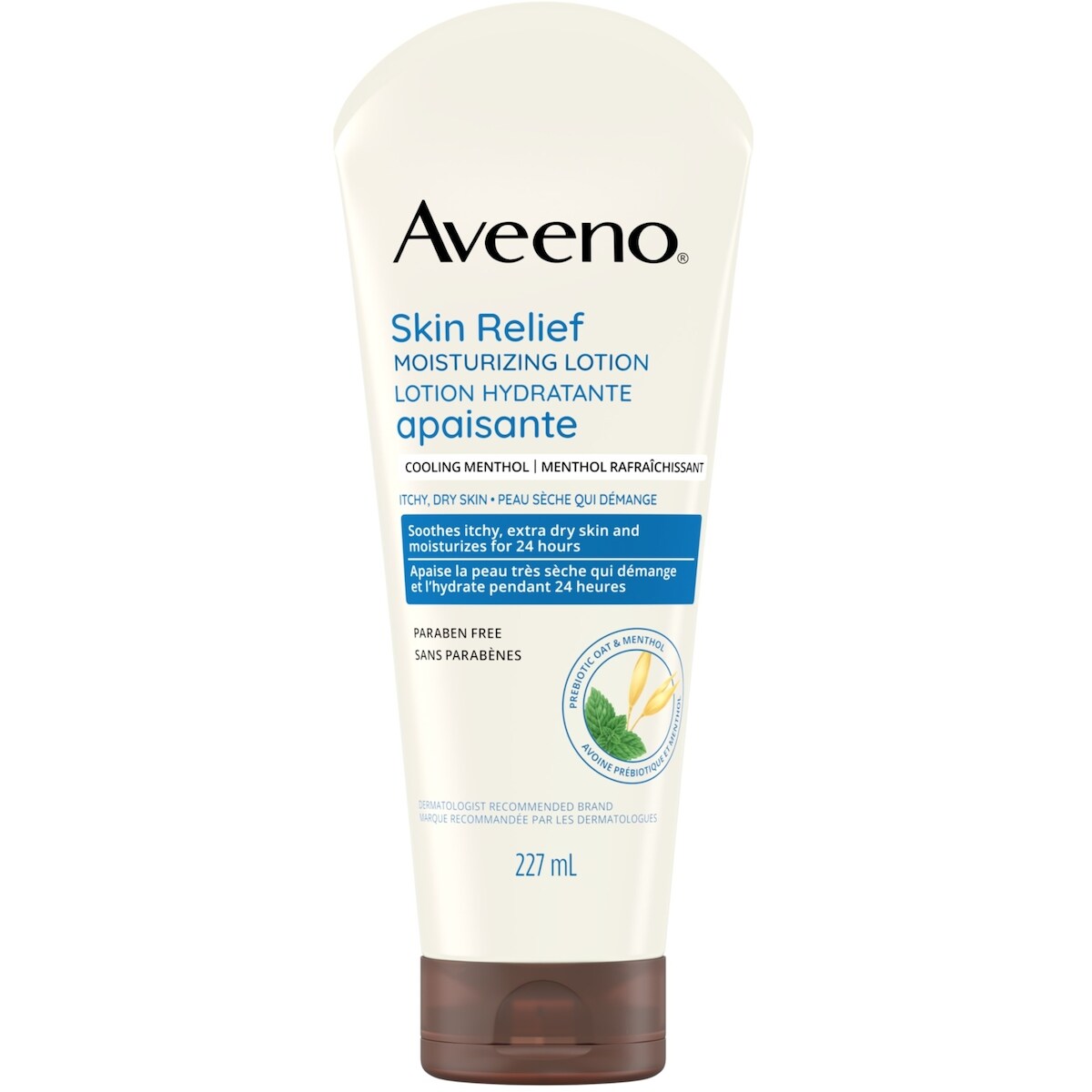 Lotion hydratante apaisante au menthol rafraîchissant