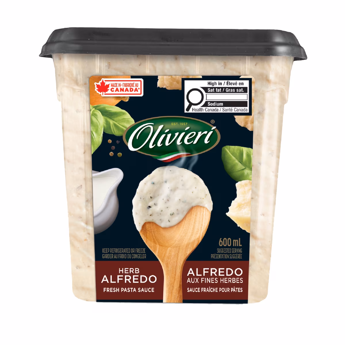 Sauce pour pâtes Alfredo aux fines herbes