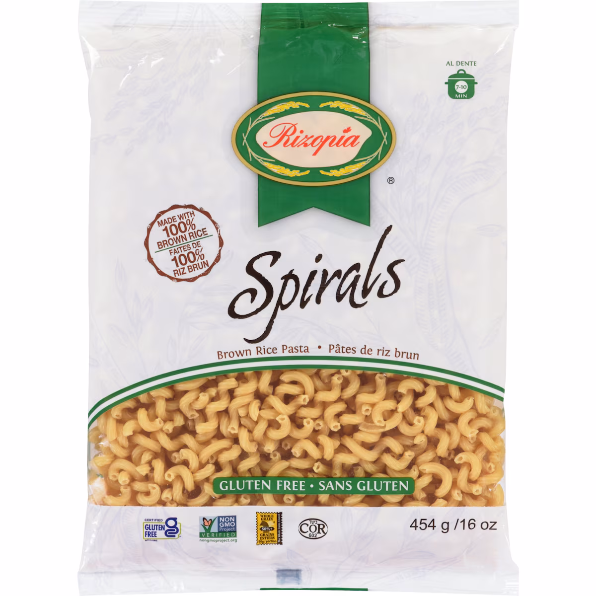 Spirales de riz brun