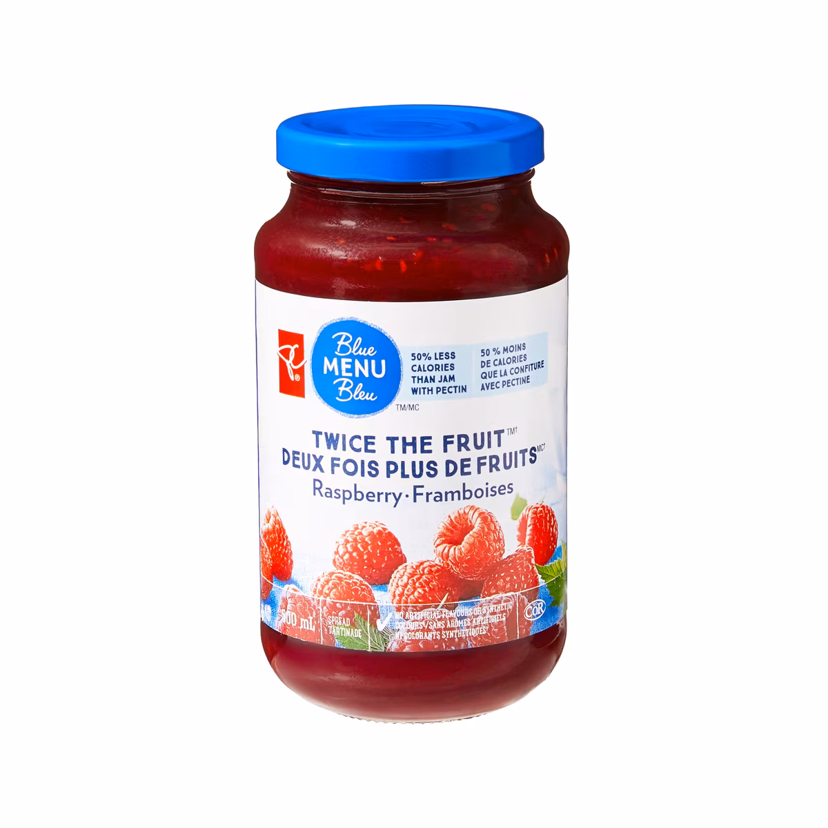 Tartinade Deux fois plus de fruits, framboises