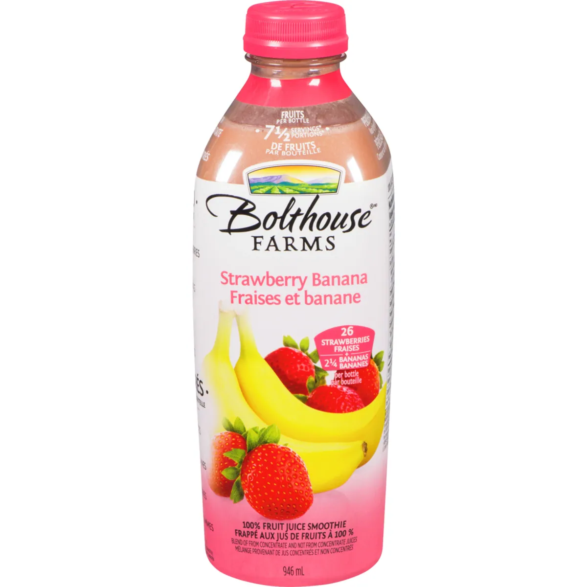 Smoothie fraises et bananes
