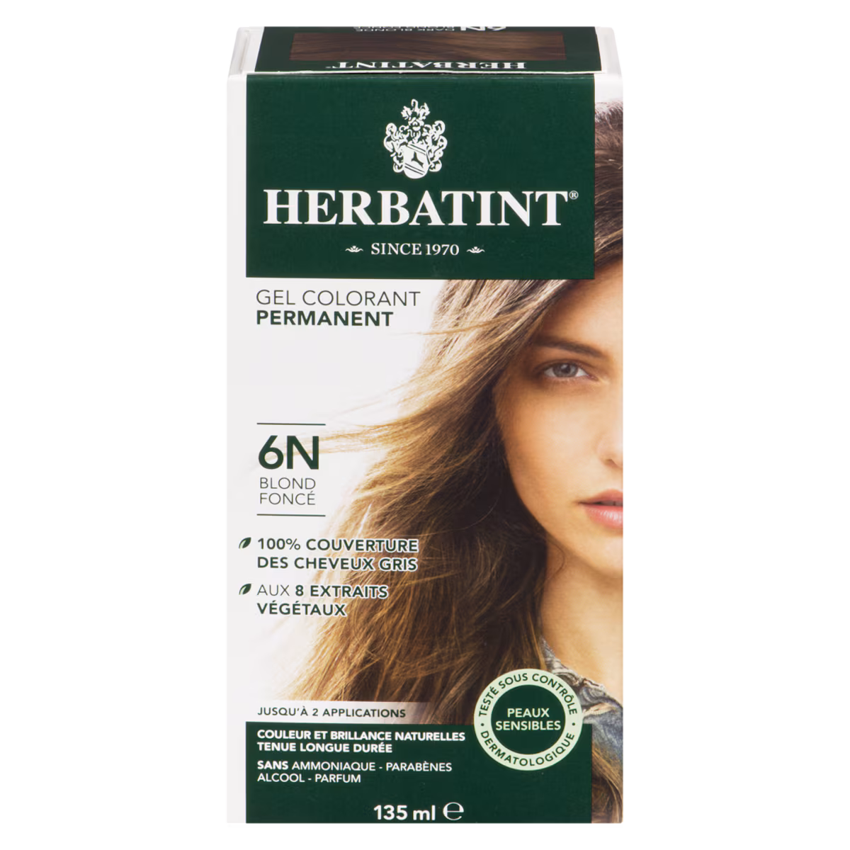Herbatint, Colorant capillaire, 6N Blond foncé
