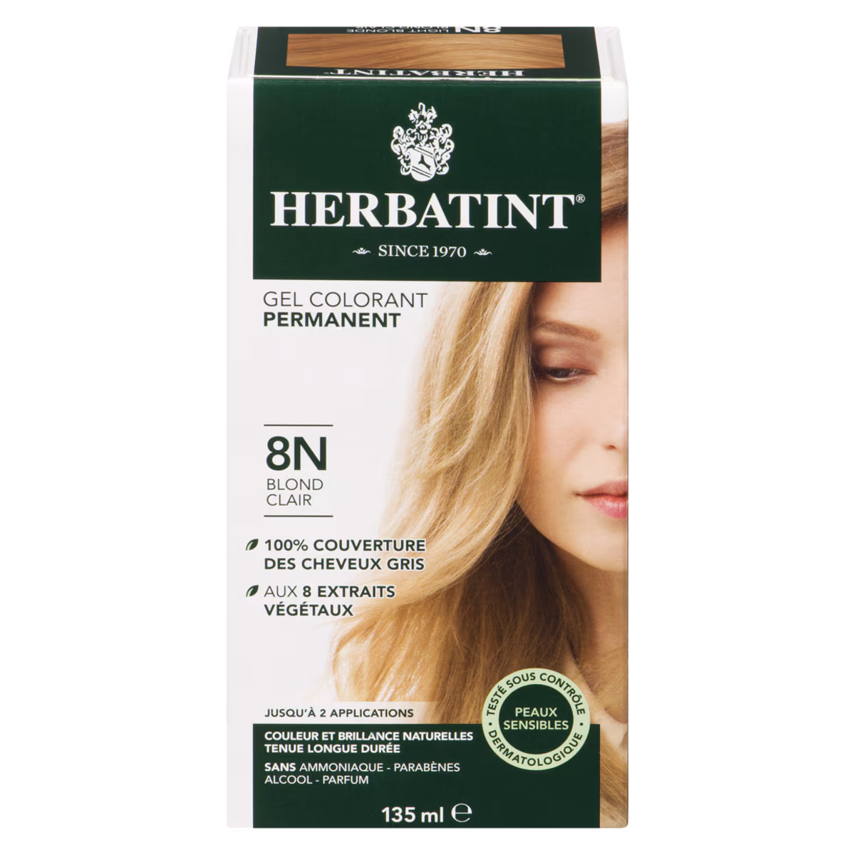 Herbatint, Colorant capillaire, 8N Blond clair