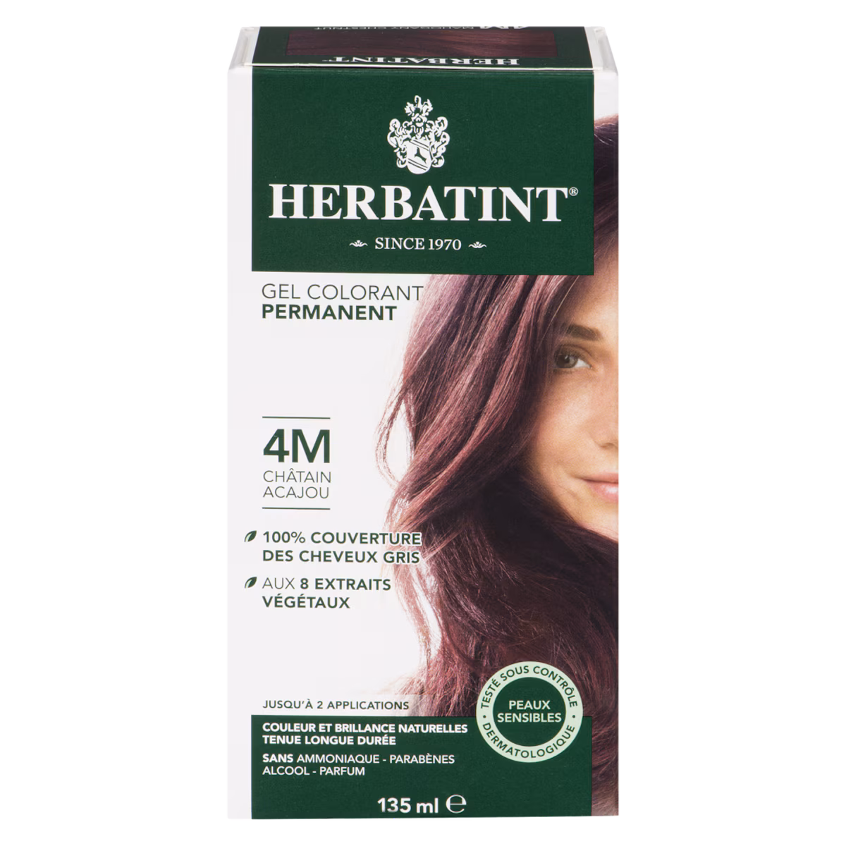 Herbatint, Colorant capillaire, 4M Châtain acajou