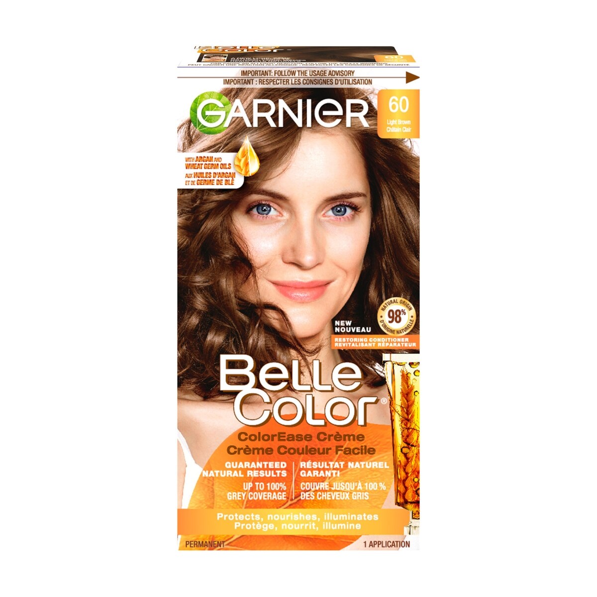Colorant capillaire 60 châtain clair Belle Color