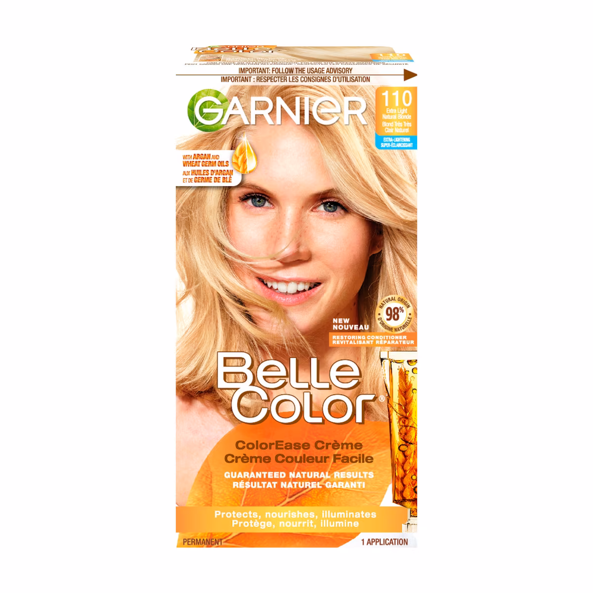 Colorant capillaire 110 blond très très clair naturel Belle Color