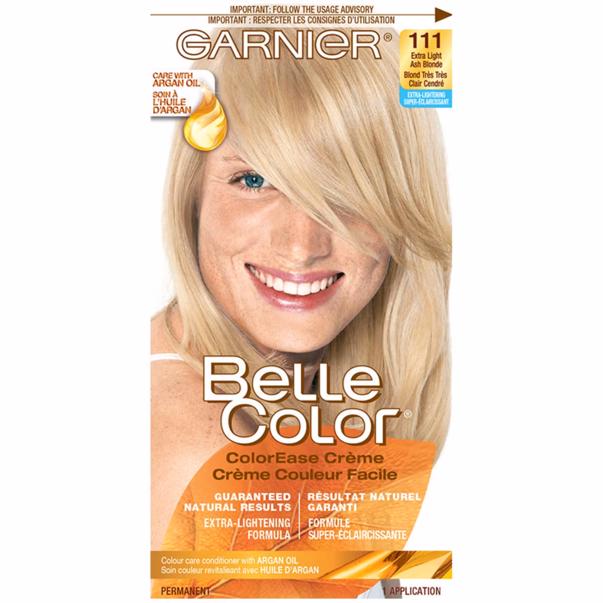 Colorant capillaire Belle Color111 blond très clair naturel cendré