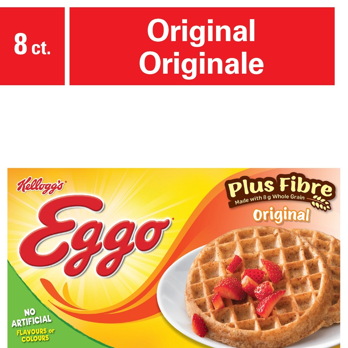 Eggo Plus Fibres Originale, 8 gaufres