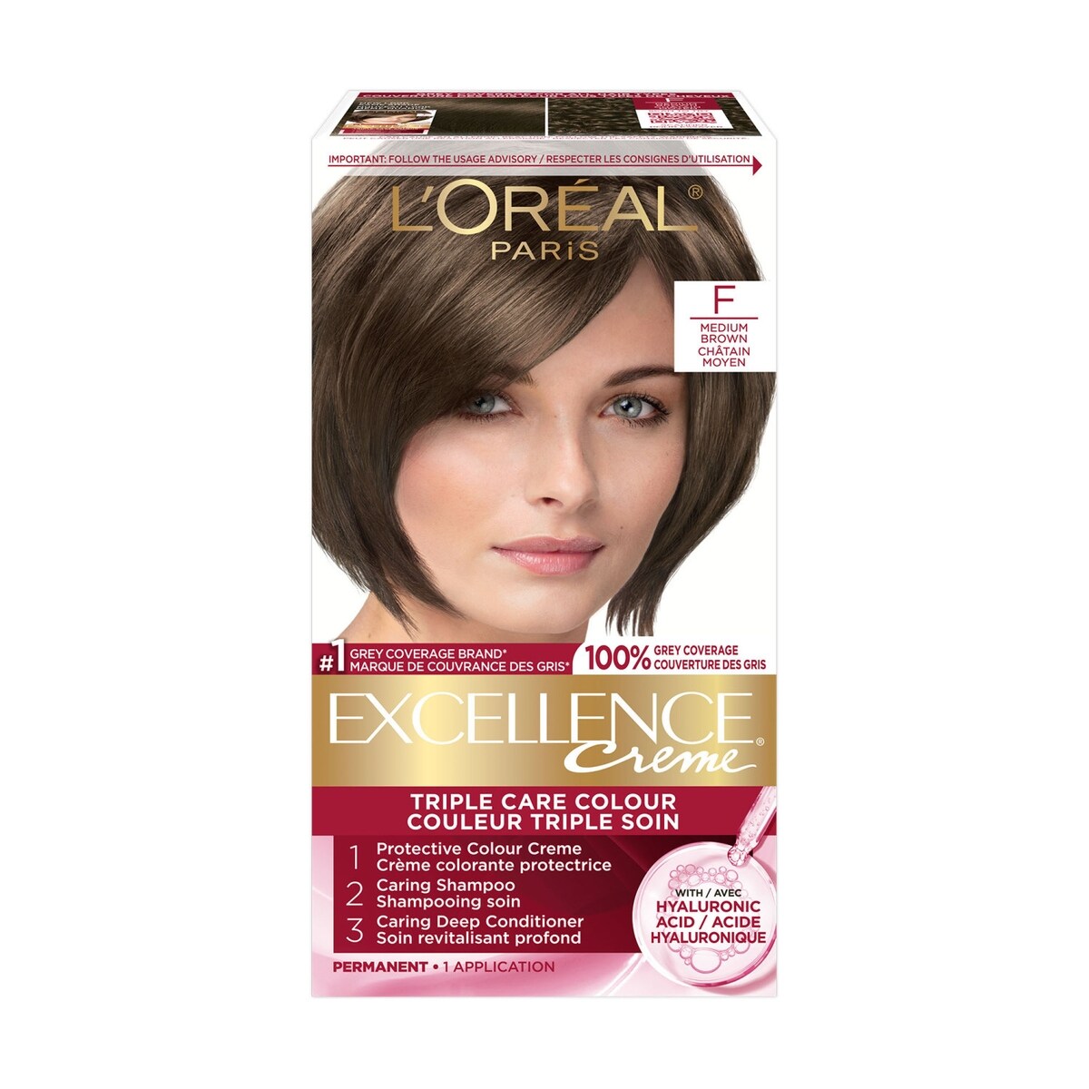 Colorant capillaire nuance FBrun moyen Excellence Crème