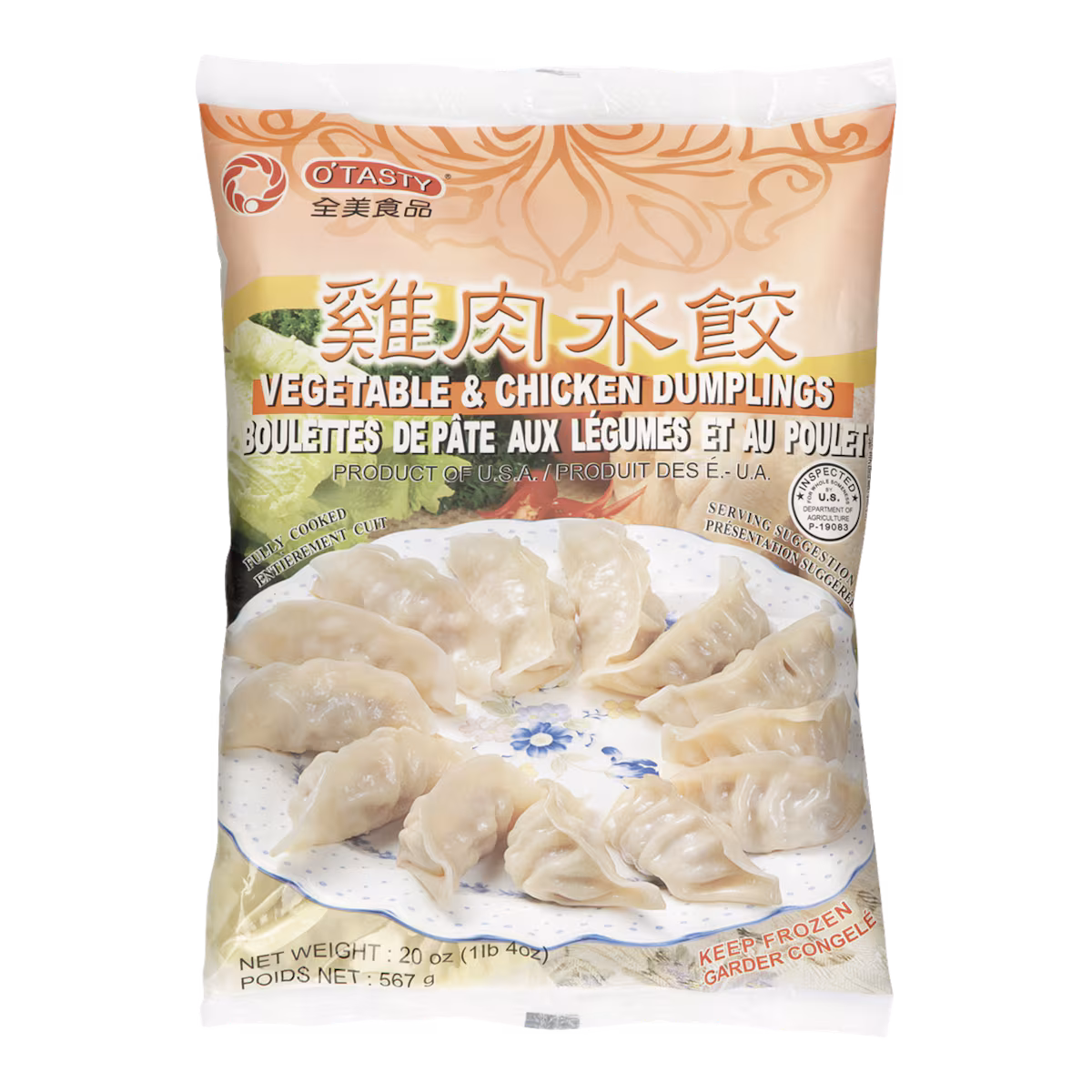 Dumplings au poulet et aux légumes