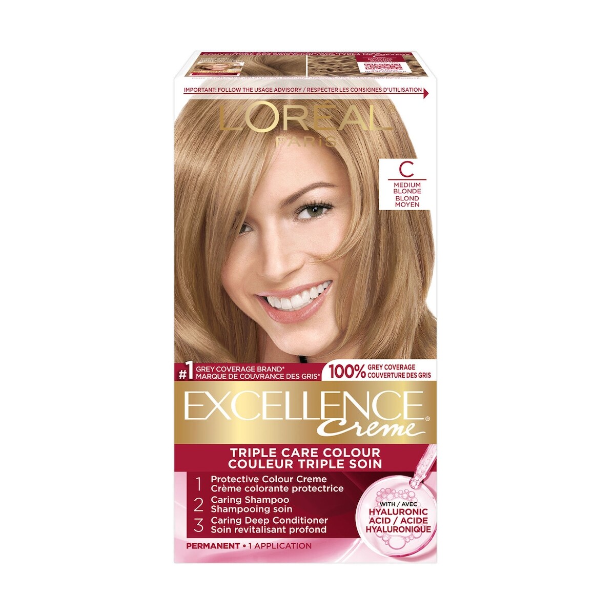 Colorant capillaire nuance CBlond moyen Excellence Crème