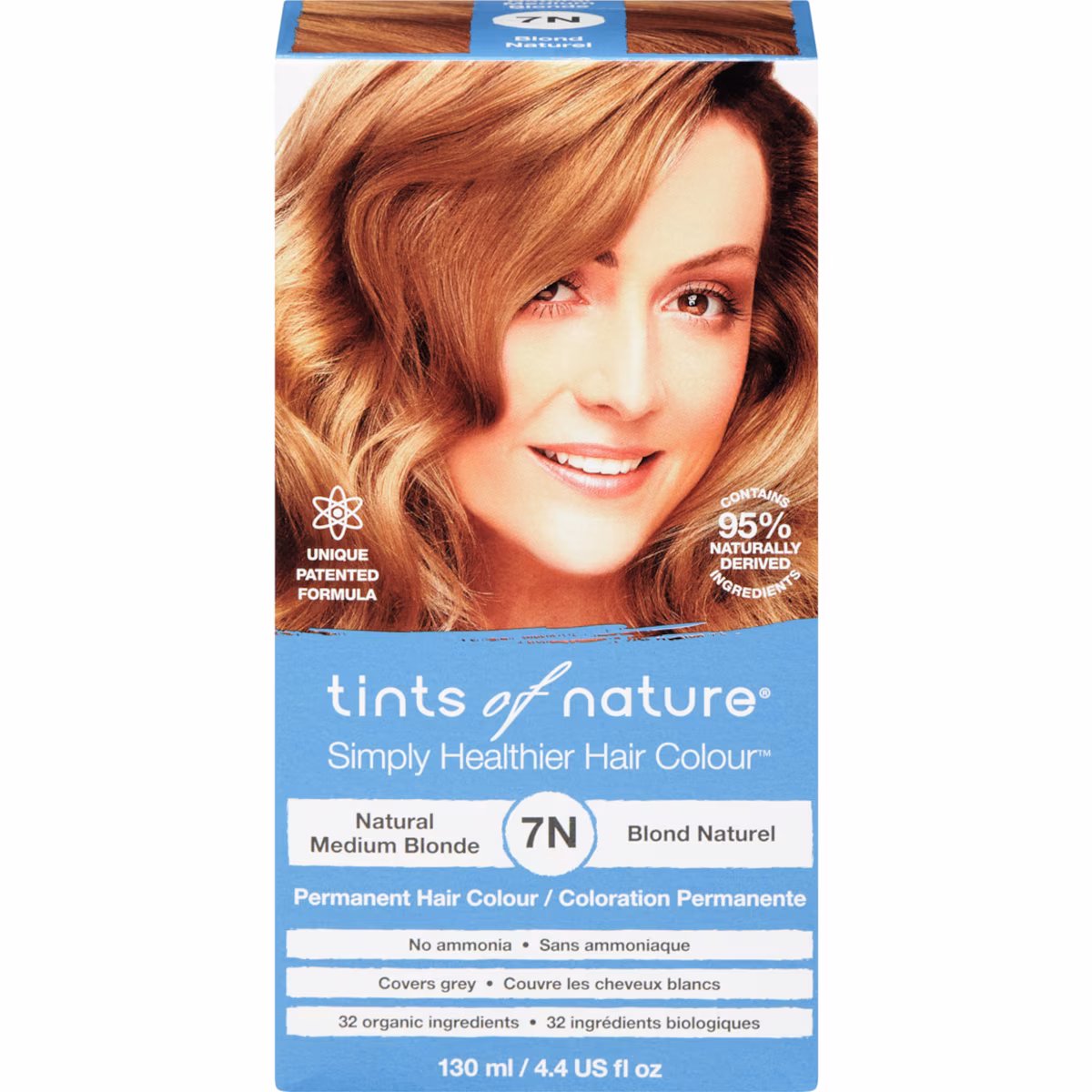 Colorant capillaire 7N brun moyen naturel