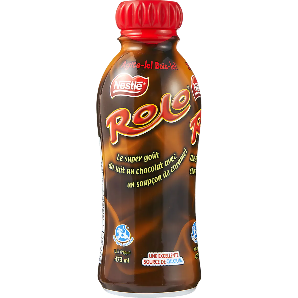 Lait frappé au chocolat et caramel