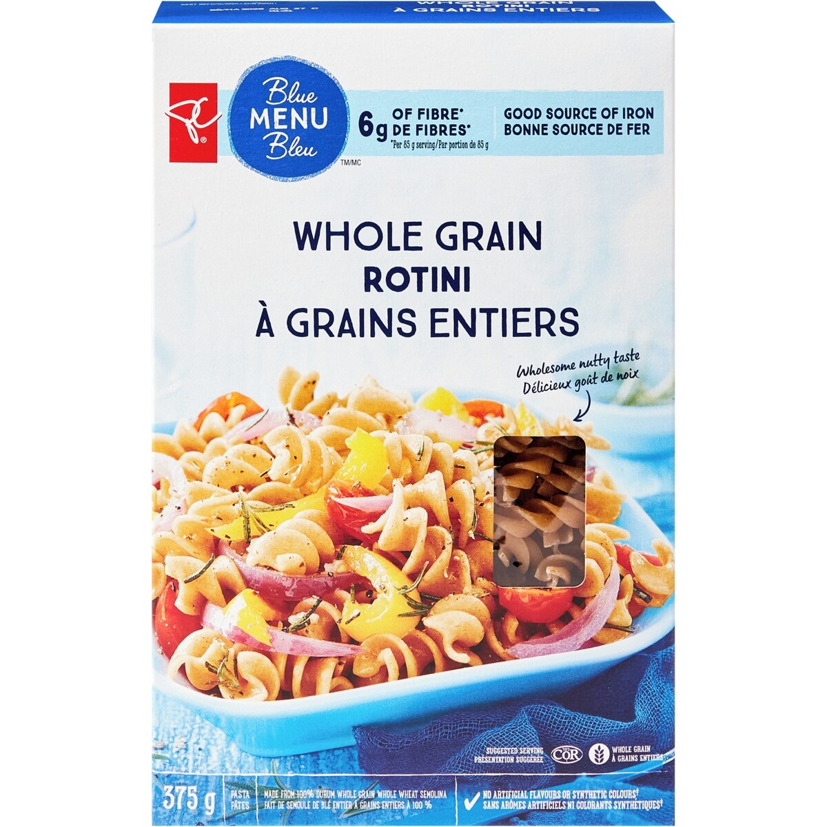 Rotini à grains entiers