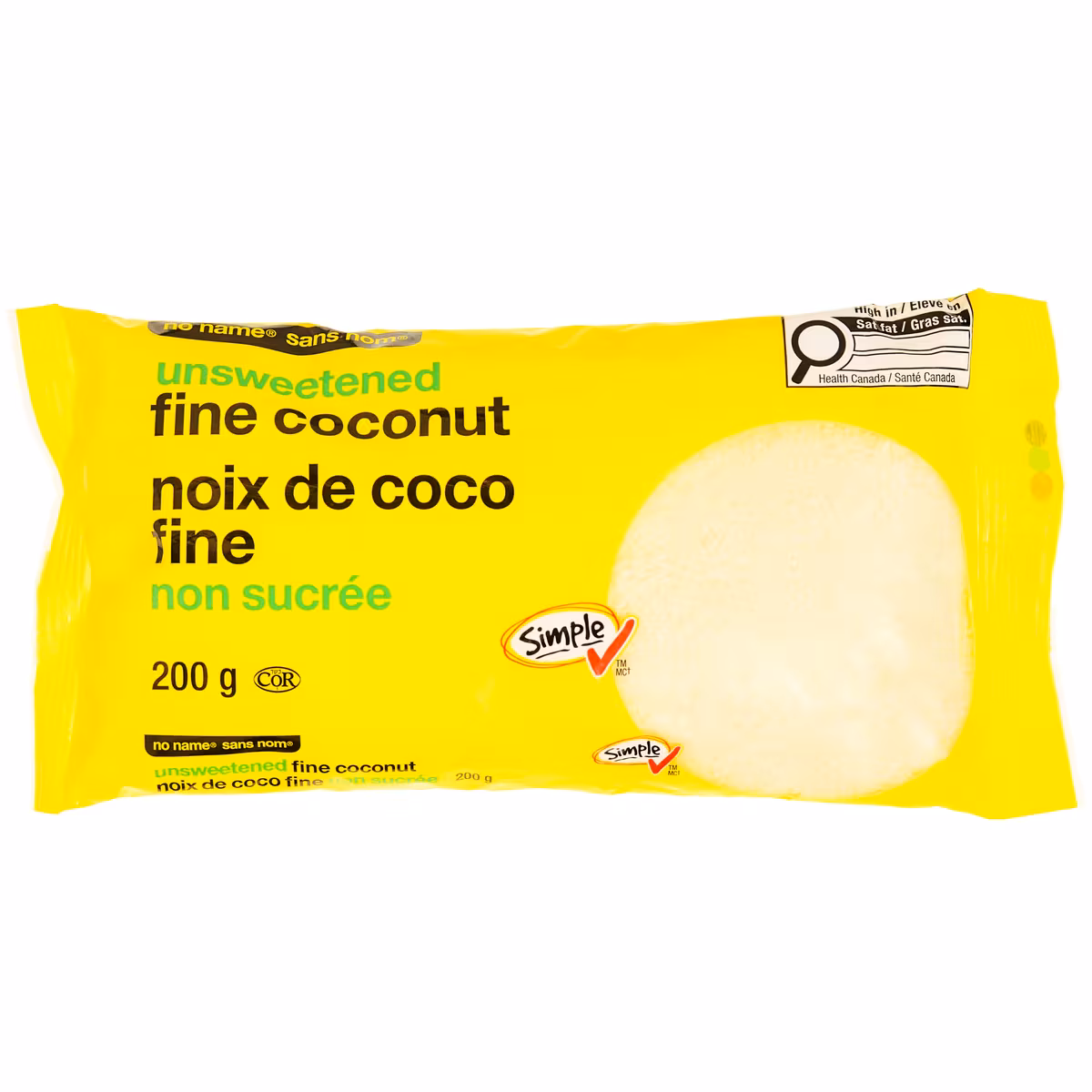 Noix de coco fine et non sucrée
