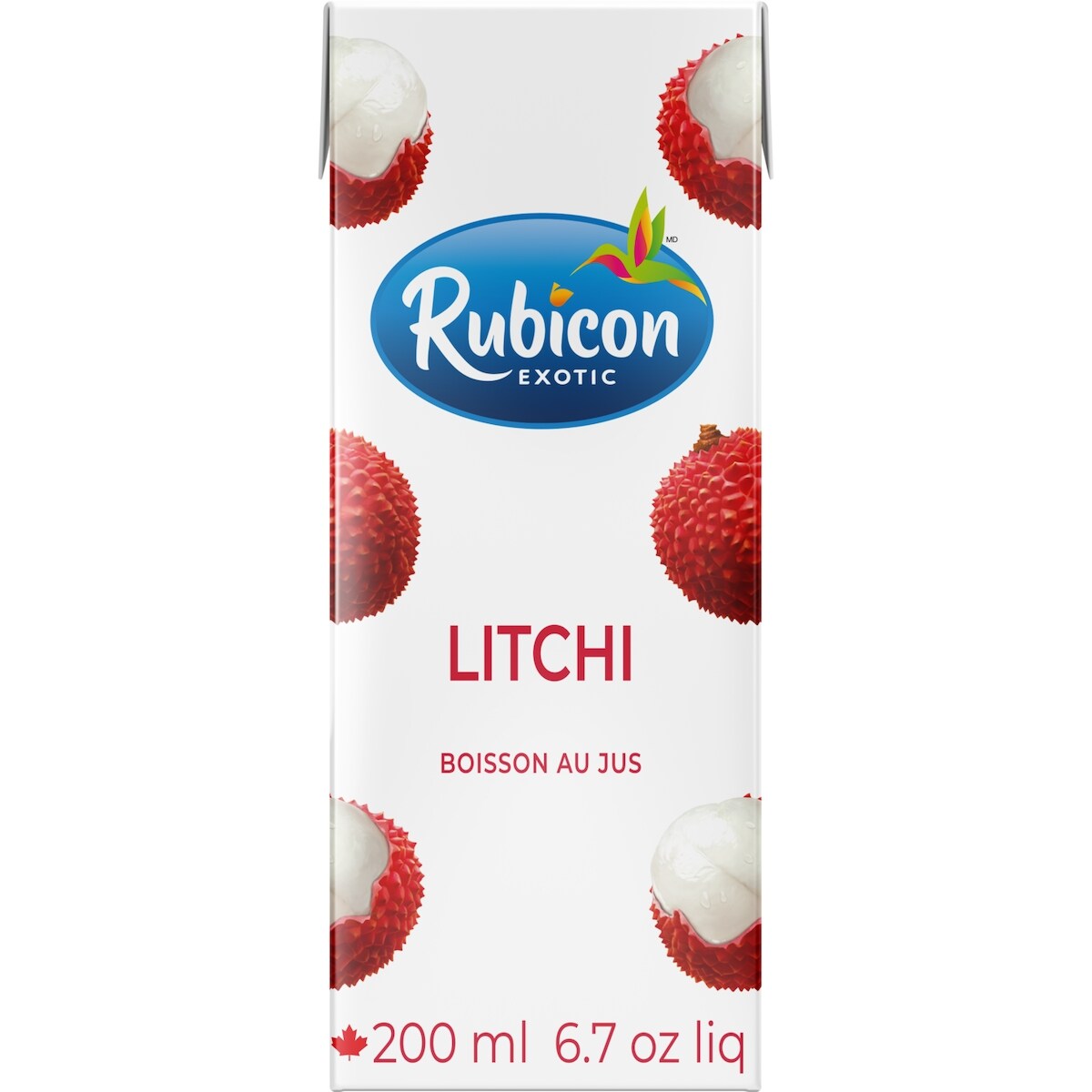Boisson au jus exotique de litchi