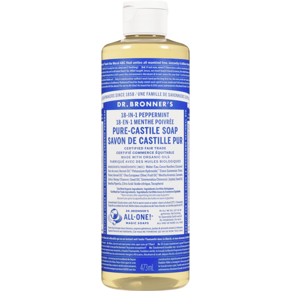 Savon de Castille pur à la menthe poivrée