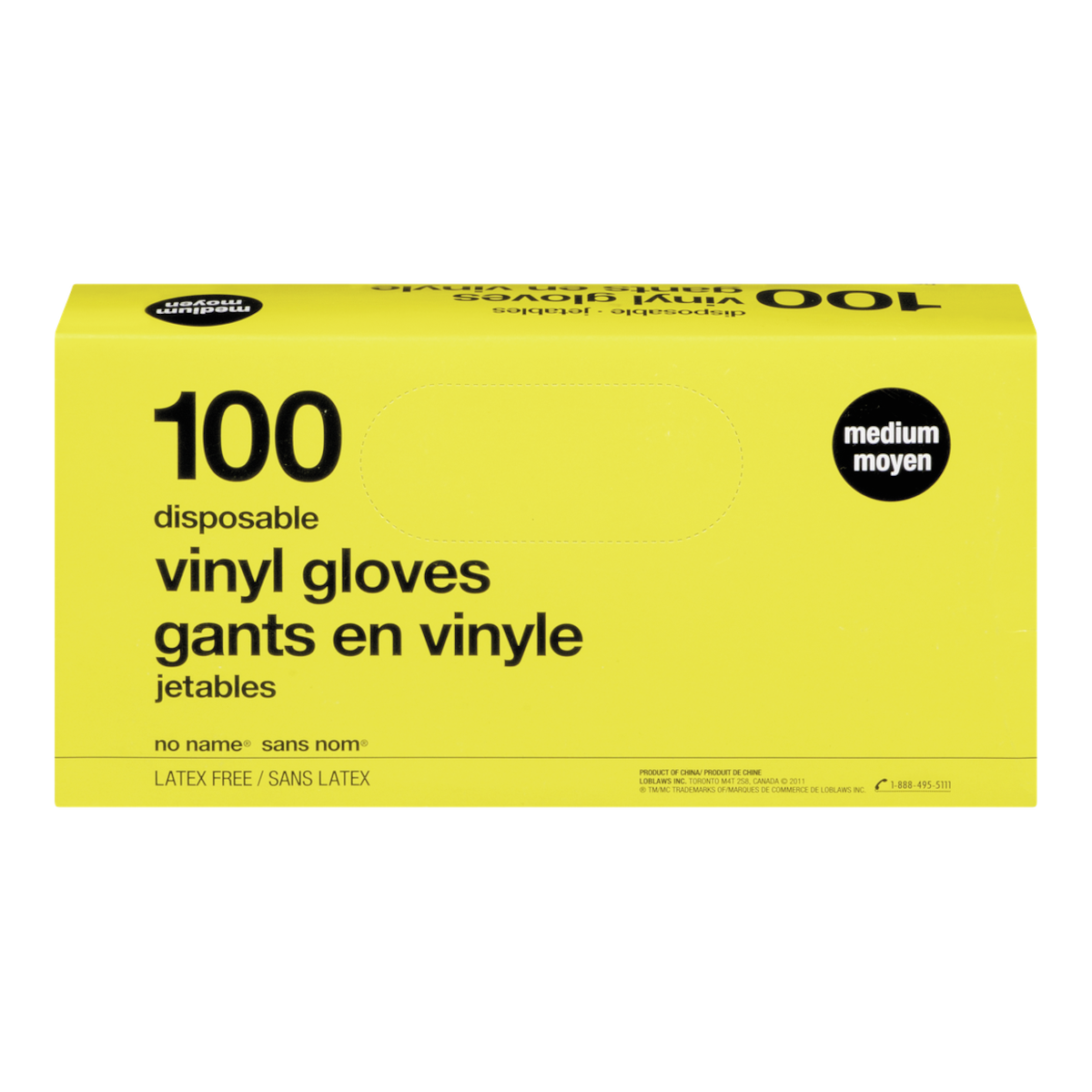 Gants moyens jetables en vinyle