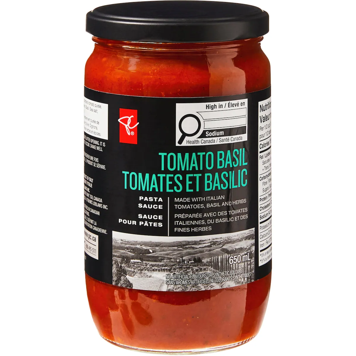 Sauce pour pâtes tomates et basilic