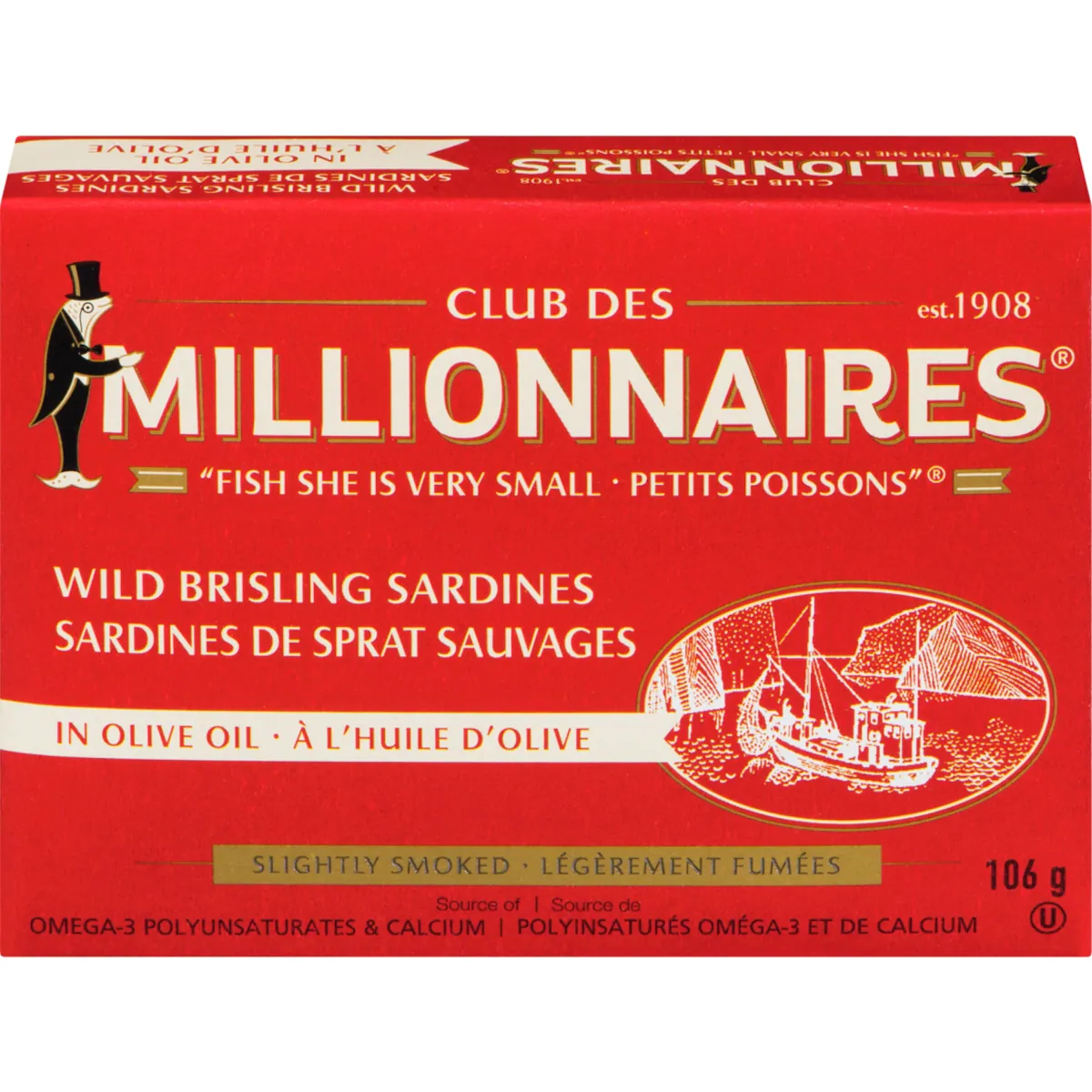 Sardines de sprat légèrement fumées