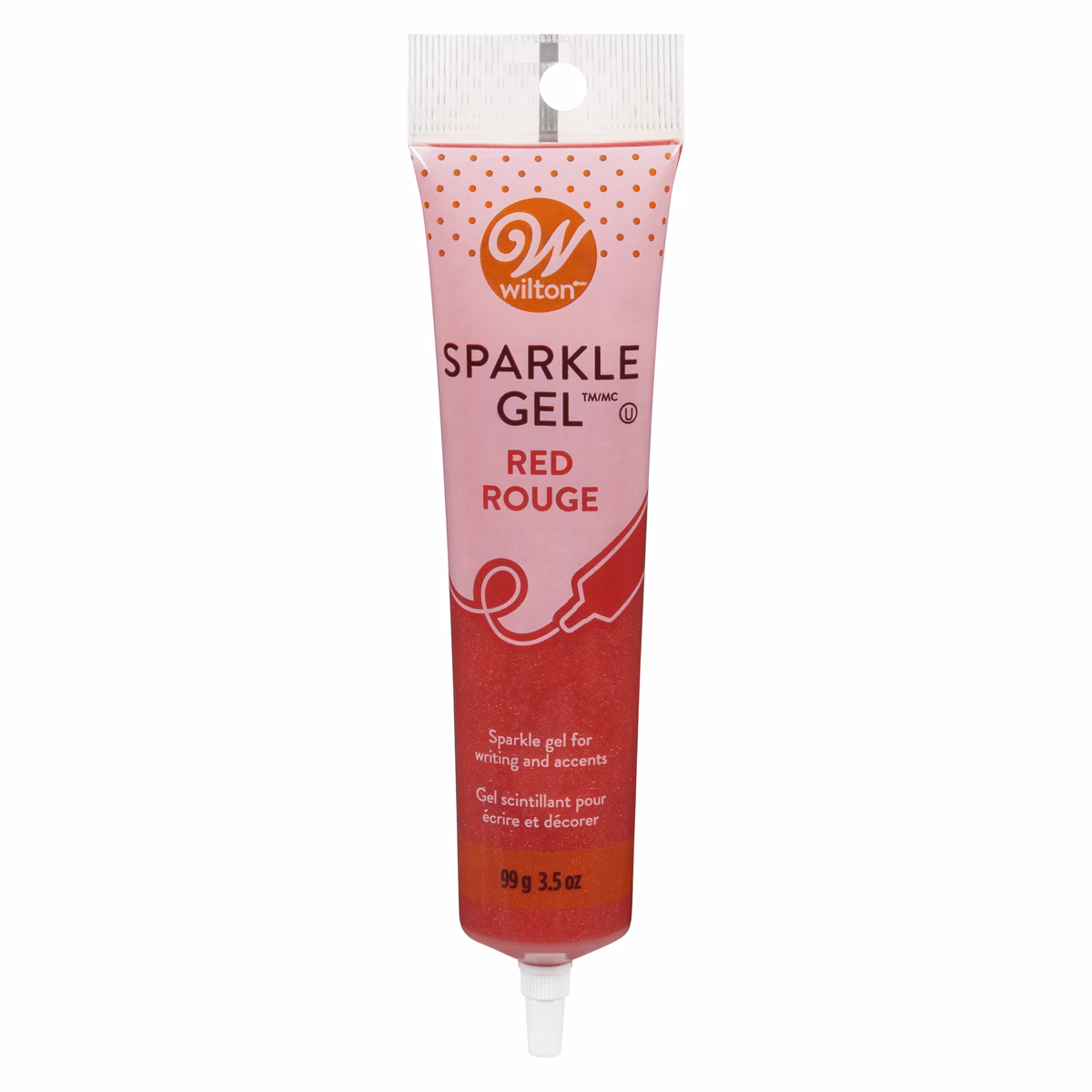 Gel scintillant, rouge