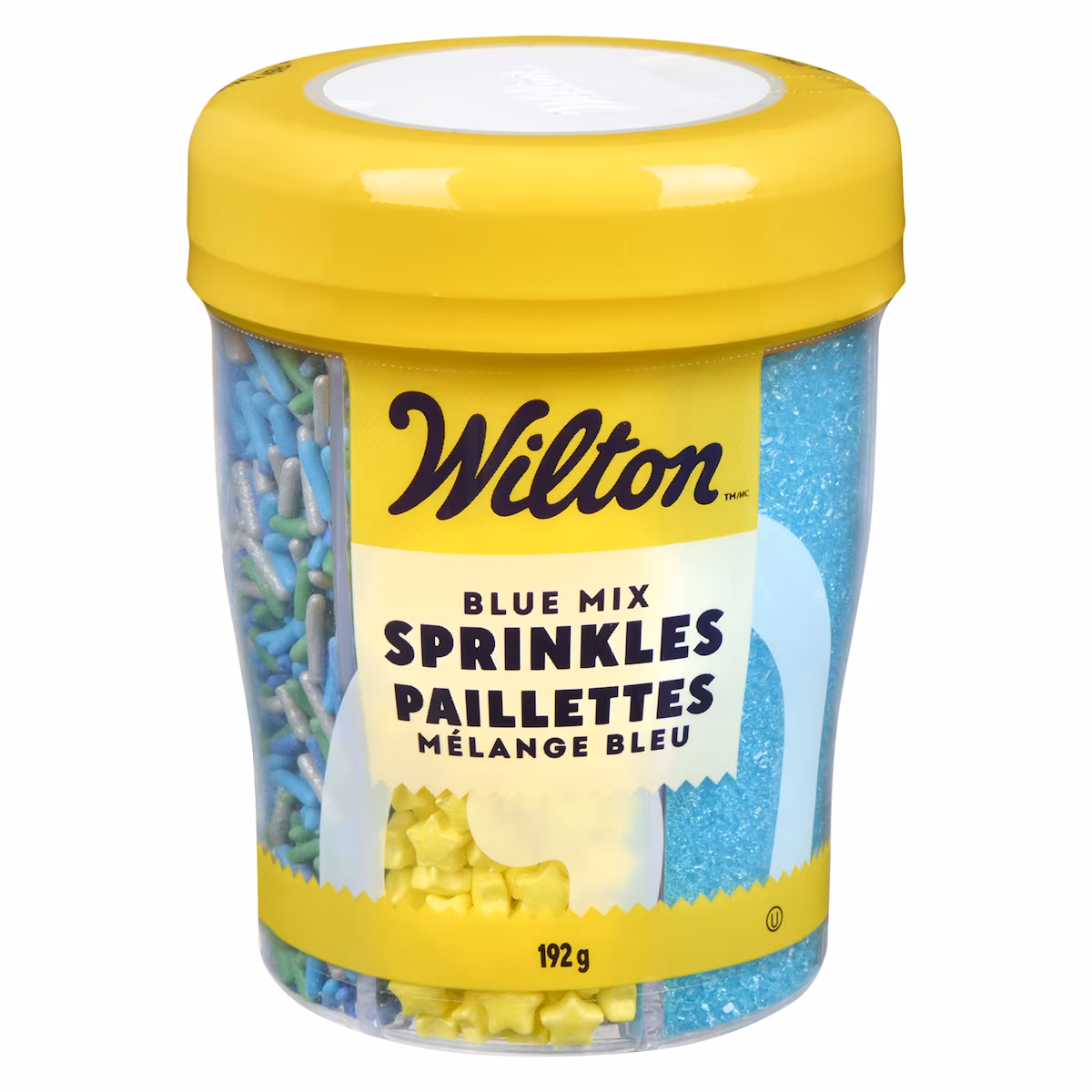 Mélange de paillettes bleu, jaune et sarcelle 6 cellules, 6,77 oz