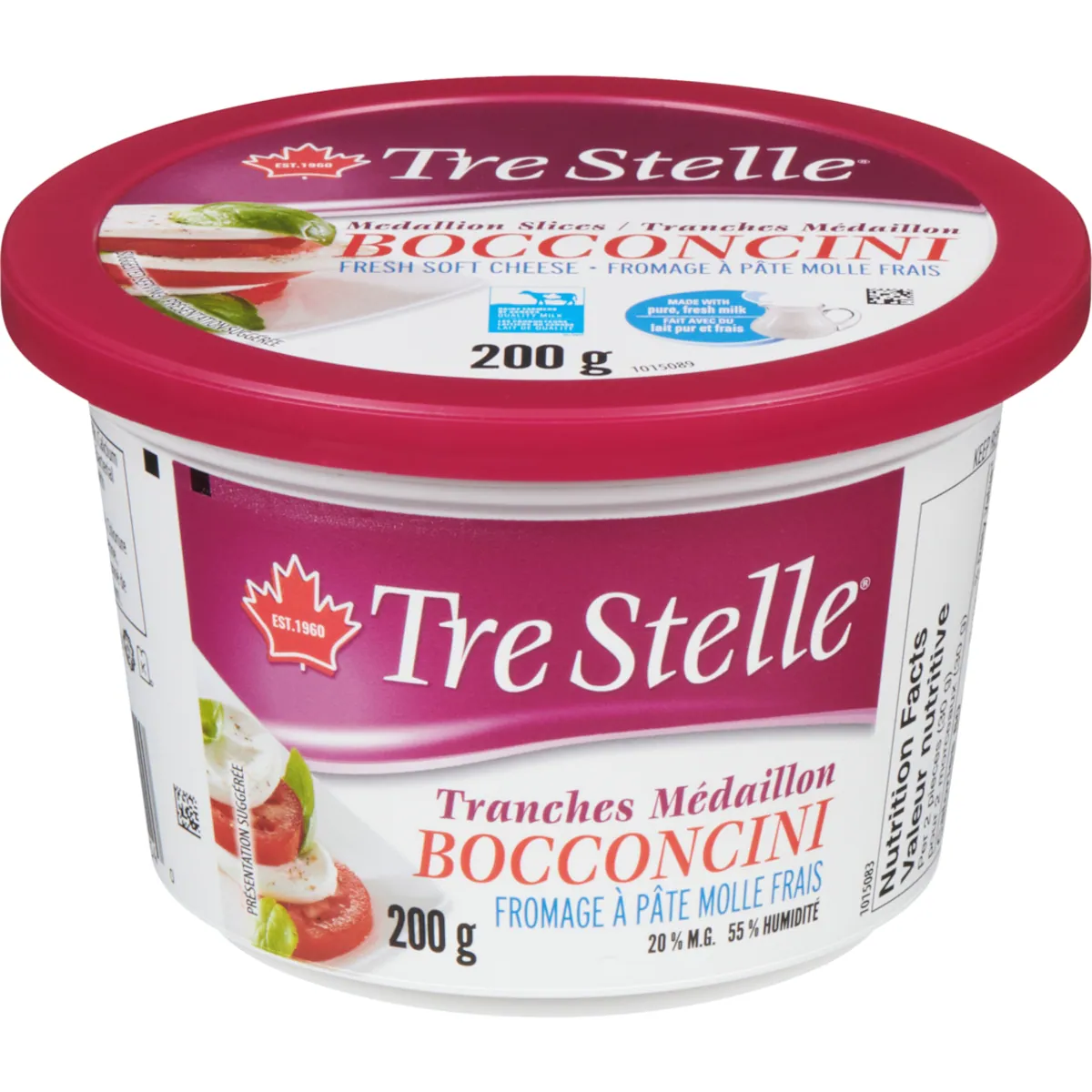 Tranches médaillon de Bocconcini