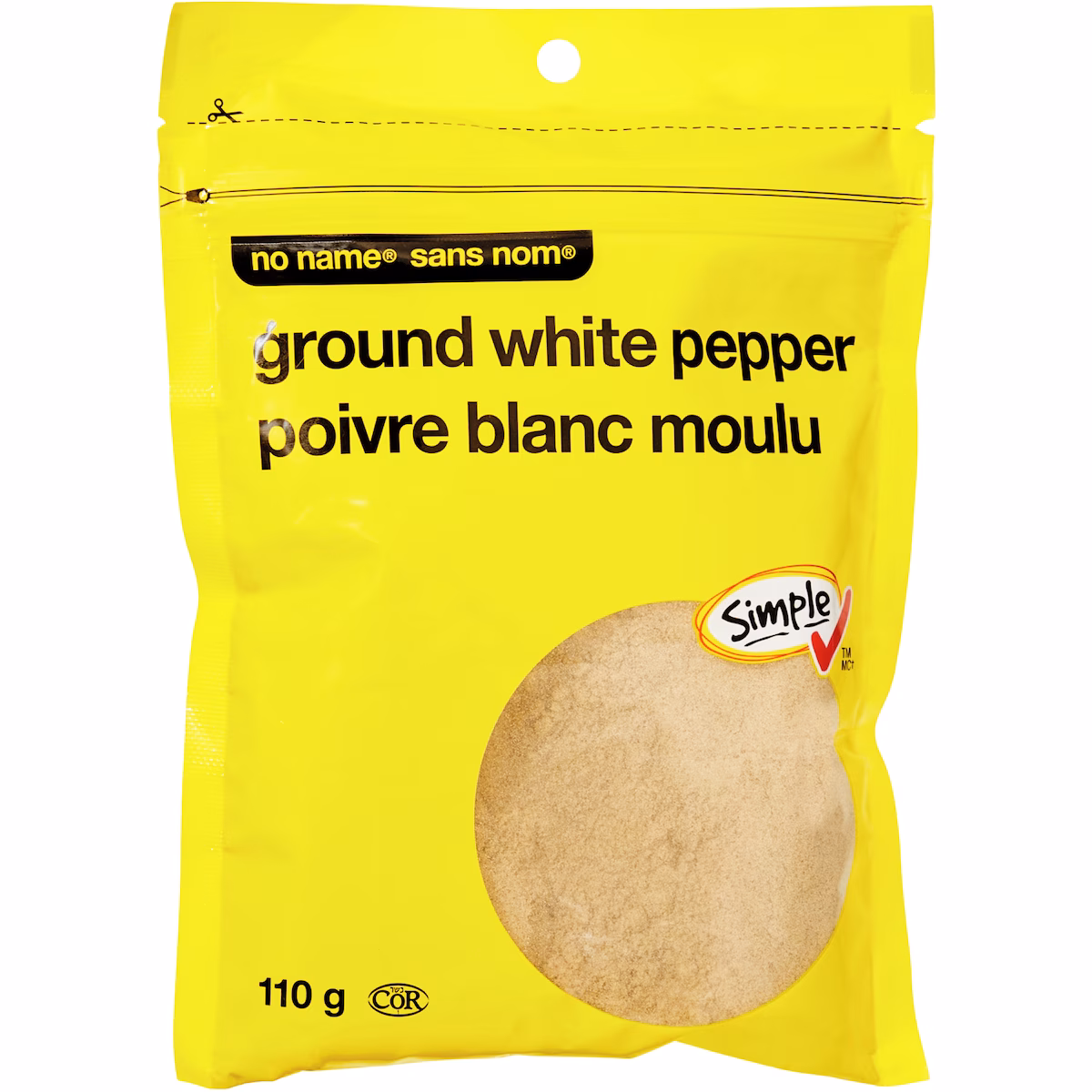 Poivre blanc moulu