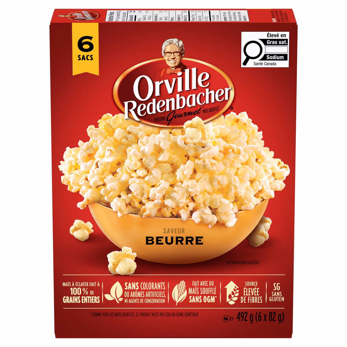 Bol à pop-corn, beurre